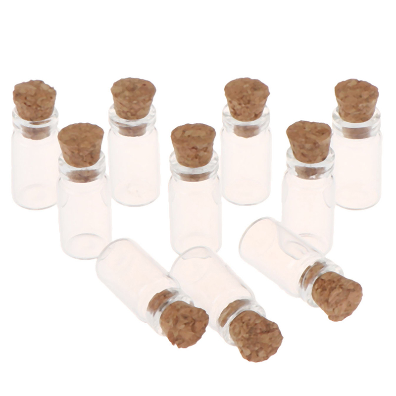 Food Storage Jar Glass - 10 Stück 1:12 Puppenhaus Miniatur-Glasgefäße Modell
