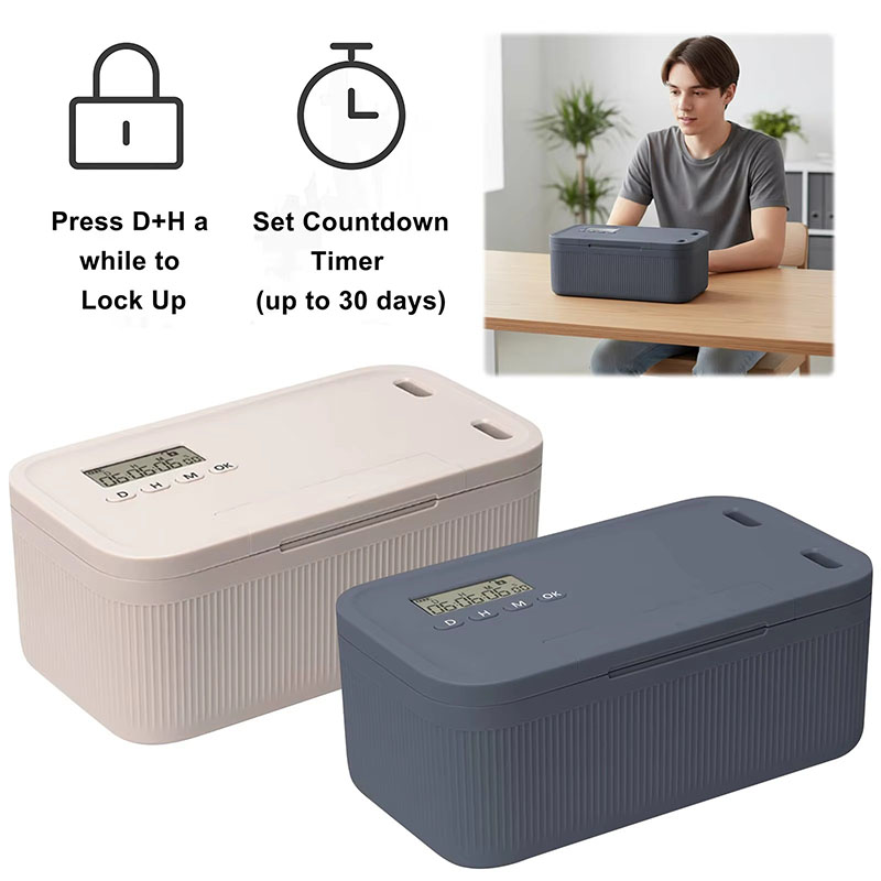 Food Storage And Safety - Schließfach mit Timer, Telefon-Schließfach, zeitverriegelnde Aufbewahrungsbox
