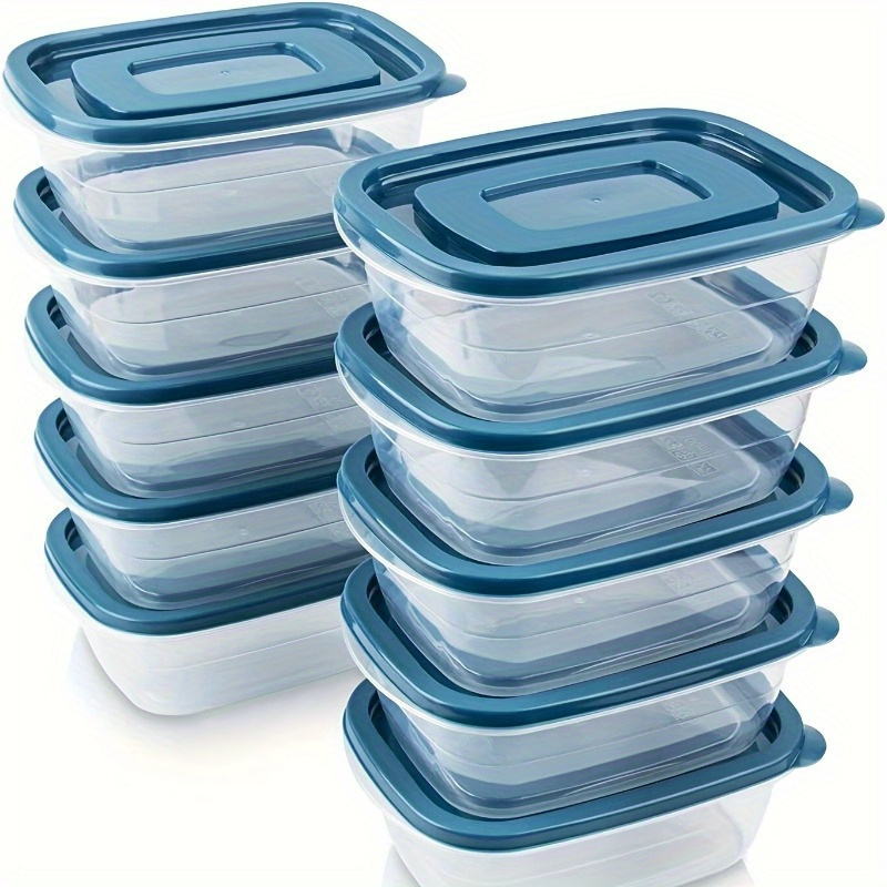 Food Storage Jar Set - Ein Set aus 6 transparenten, stapelbaren