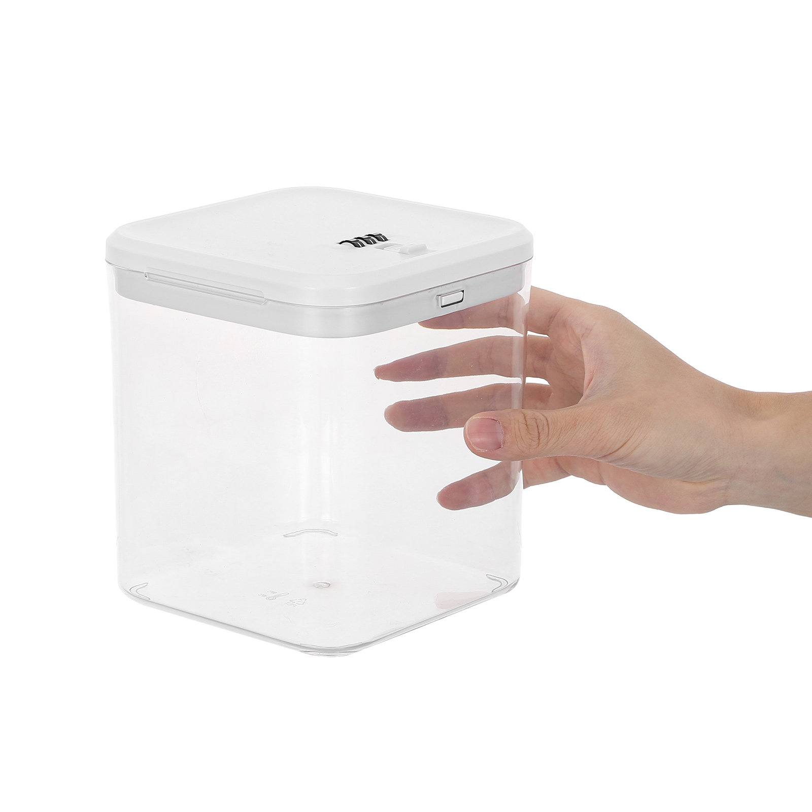Lock And Lock Food Storage - Transparente Stapelbare Verschlussbox für Kühlschrank-Lebensmittelaufbewahrung Kombinationsschloss