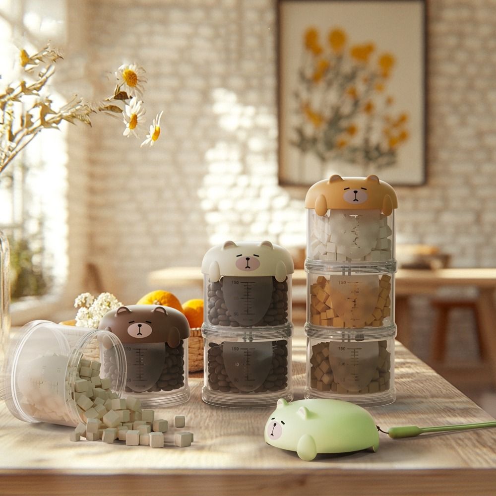 Food Storage Practices - Praktische Mehrstöckige Plastik-Futterbox für Katzen, Feuchtigkeitsbeständige