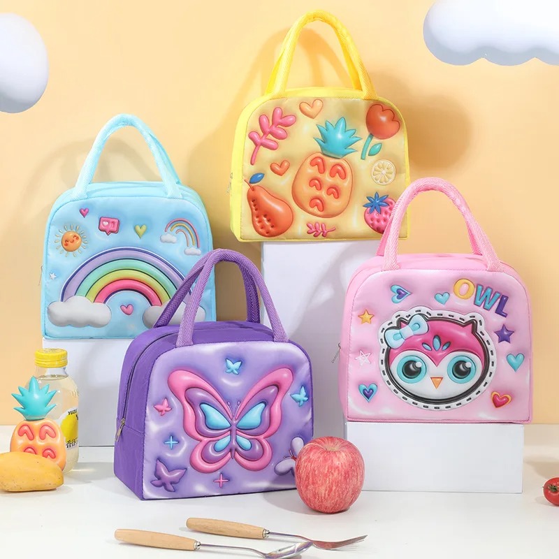 Food Storage Aluminum - Kinder Lunch Box Tasche 3D Cartoon