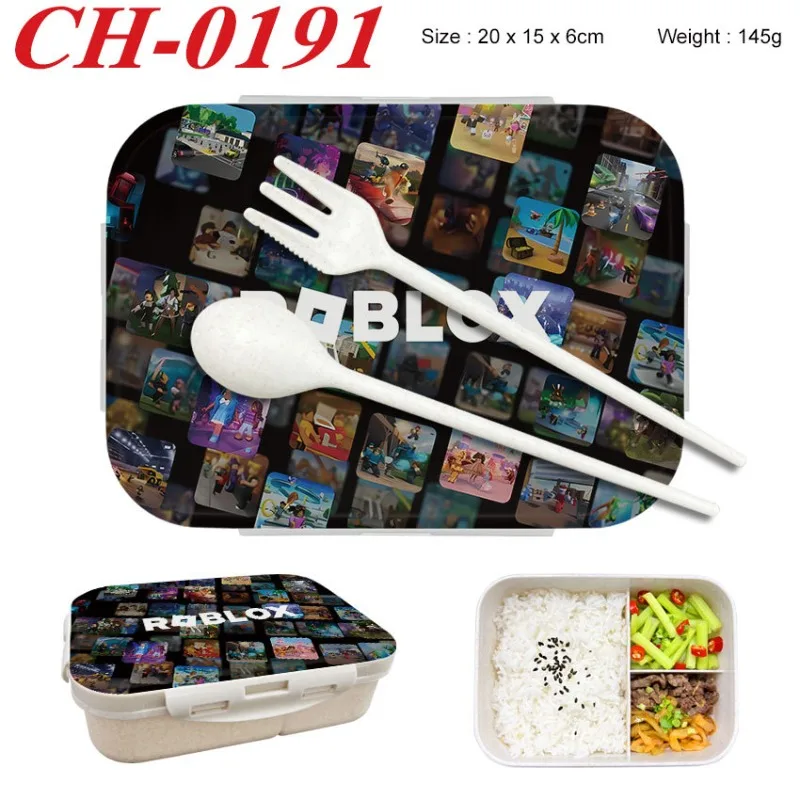 Food Storage Container - Roblox Bento-Lunchbox mit Spielfiguren-Aufdruck, Lebensmittelbehälter, Geburtstagsgeschenke