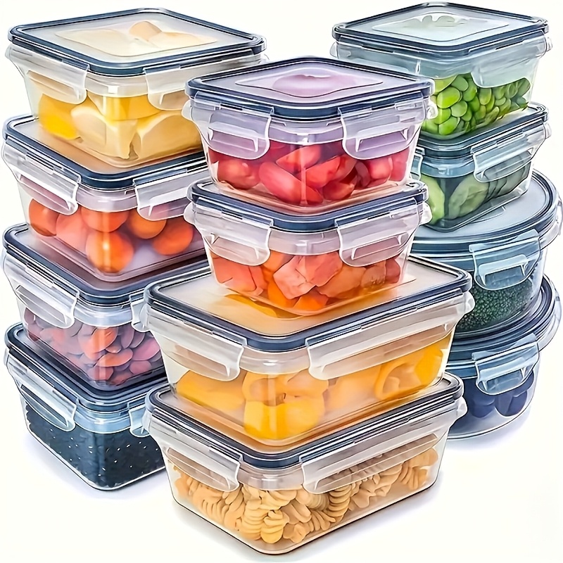 Food Storage Quart - 8-teiliges Set mit 4 Behältern und