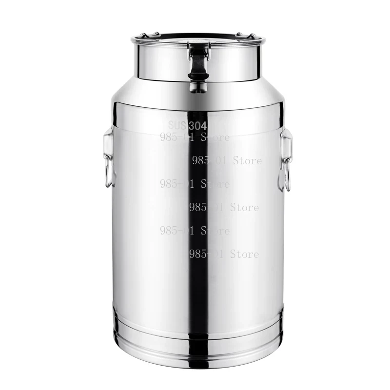Food Storage Drums - Lebensmittelechter 304 Edelstahl Versiegelter Vorratsbehälter, Milcheimer