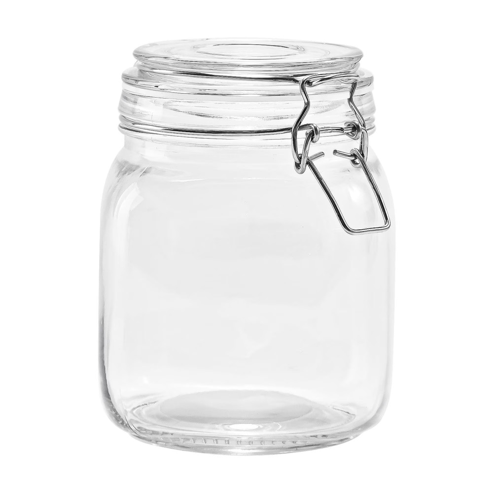 Food Storage Airtight - Mainstays 38 oz Glas-Lebensmittelbehälter mit luftdichtem