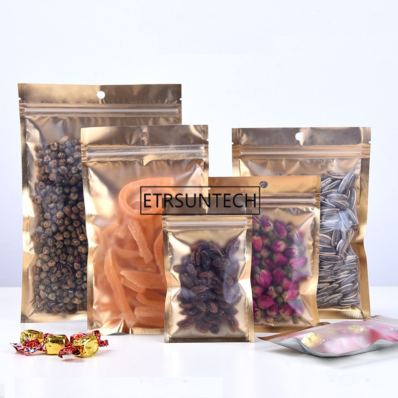 Food Storage Mylar Bags - 1000 stücke 10 Größe Innere Goldene