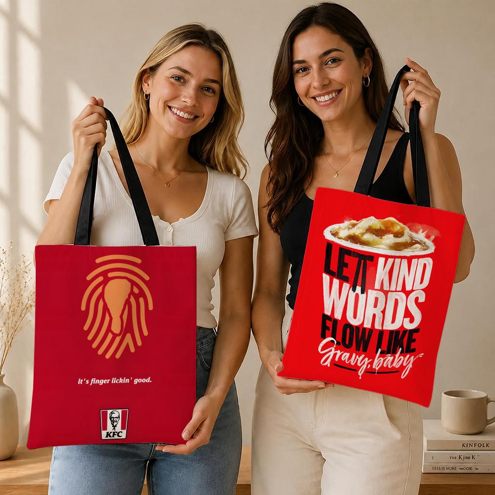 Food Storage Brands - Food Brand K-KFC Aufbewahrungstaschen, Canvas-Tasche, geeignet