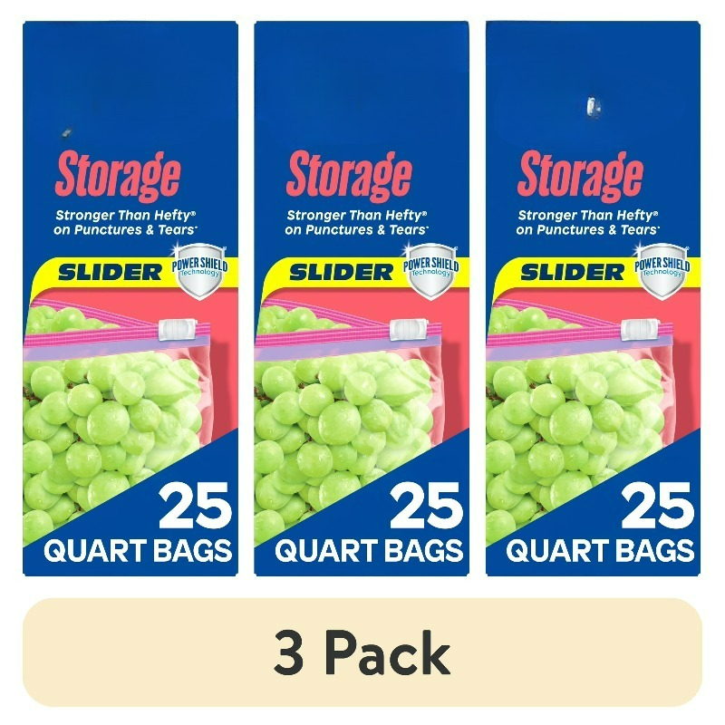 Food Storage Brands - Brand Slider Quart Lebensmittel-Aufbewahrungsbeutel mit Power