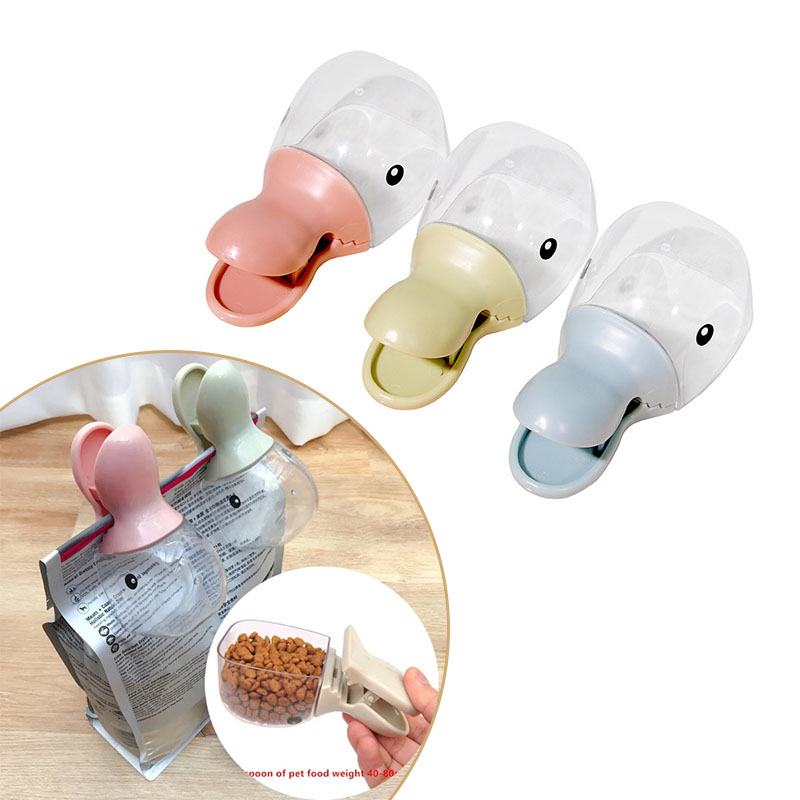 Food Storage With Scoop - Futterlöffel für Katzen, Hundenäpfe, Multifunktionsnapf für