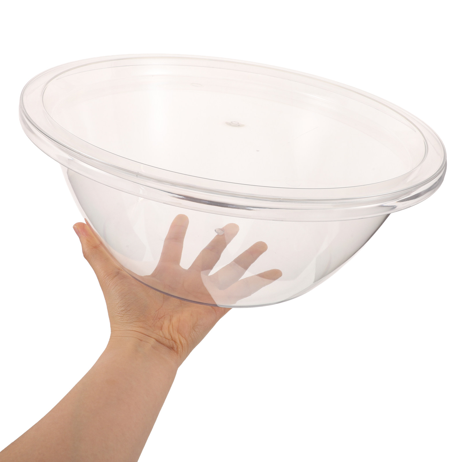 Food Storage Meal Prep - 2 Sets Plastik-Rührschüsseln, durchsichtige, ineinander stapelbare