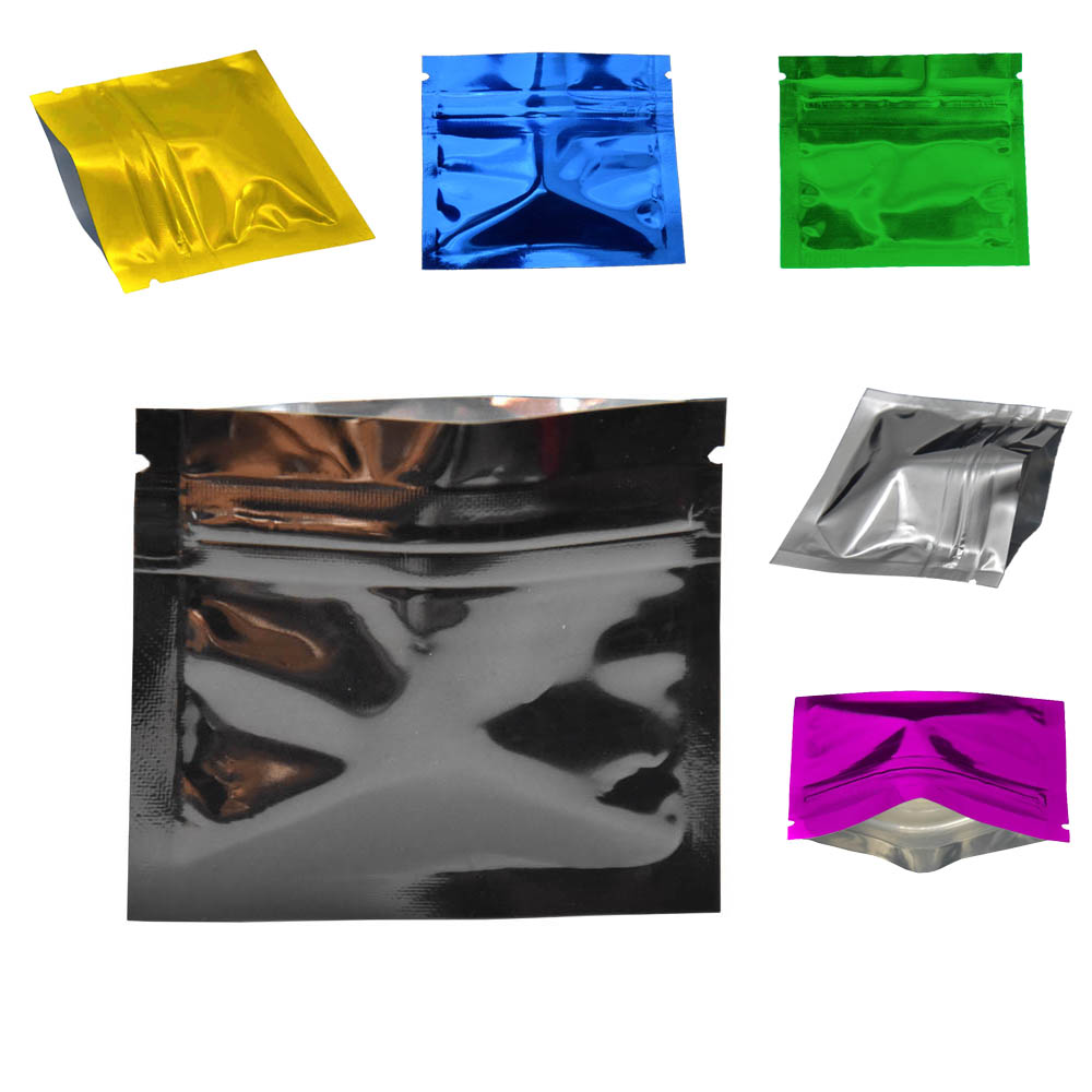 Lock And Lock Food Storage - 100Pcs Bunte Glänzend Aluminium Folie Zip-Lock