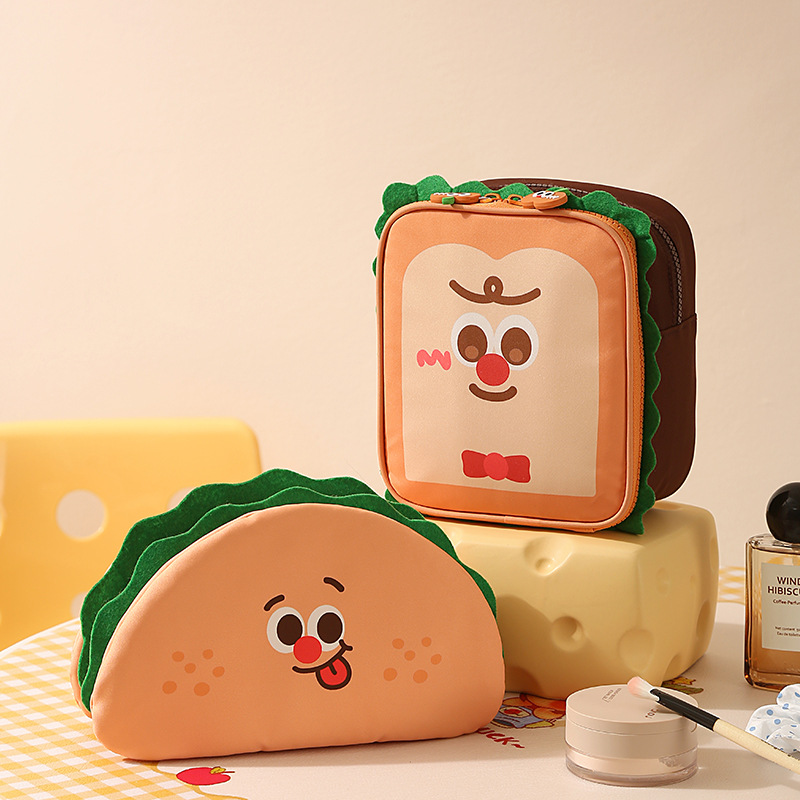 Food Storage Practices - Taco- und Toast-förmige Kosmetiktaschen: Perfekte Kombination