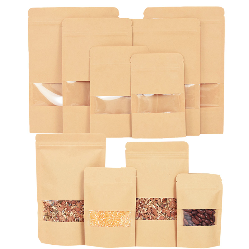 Lock And Lock Food Storage - 20/50 stücke Kraft Papier Zip-Lock Beutel