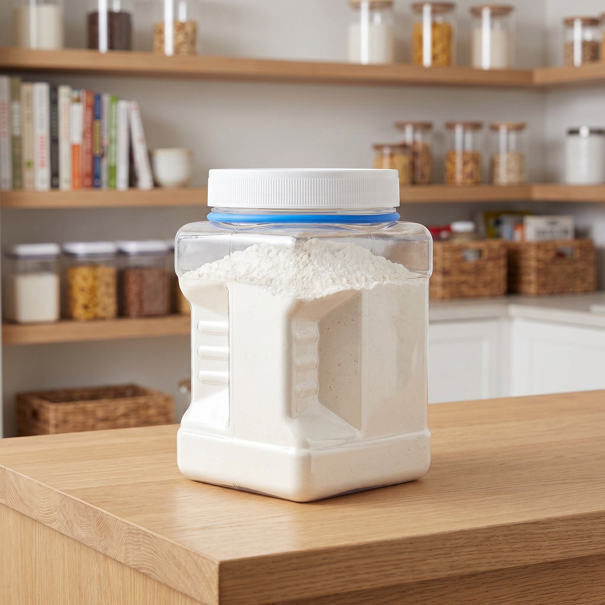 Food Storage Container - 6 Stück Klare Quadratische Luftdichte Aufbewahrungsgläser