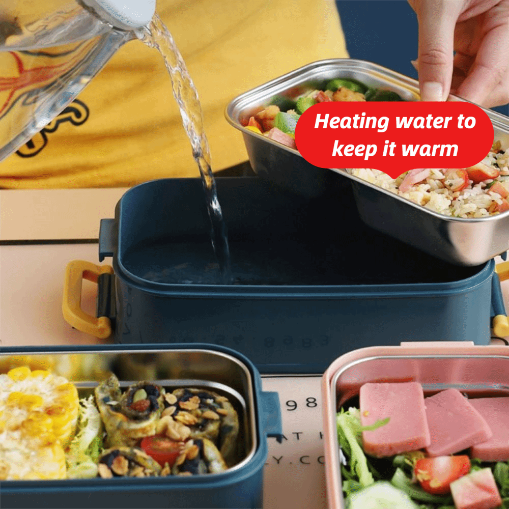 Food Storage Practices - Praktische 600 ml isolierte Lunchbox, mikrowellengeeignet,