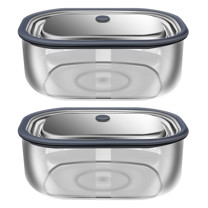 Food Storage Quart - High Boro silikat glas Rechteck Lunchbox