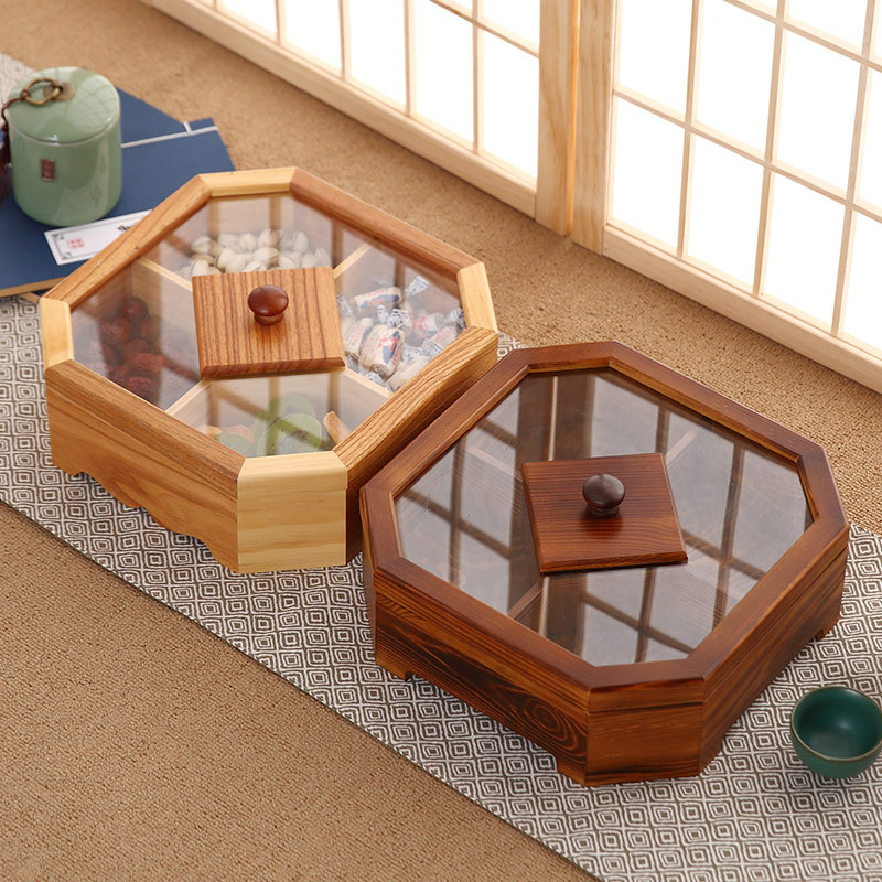 Food Storage Jars With Wooden Lids - Neue Holz Süßigkeiten Keks Lagerung Box