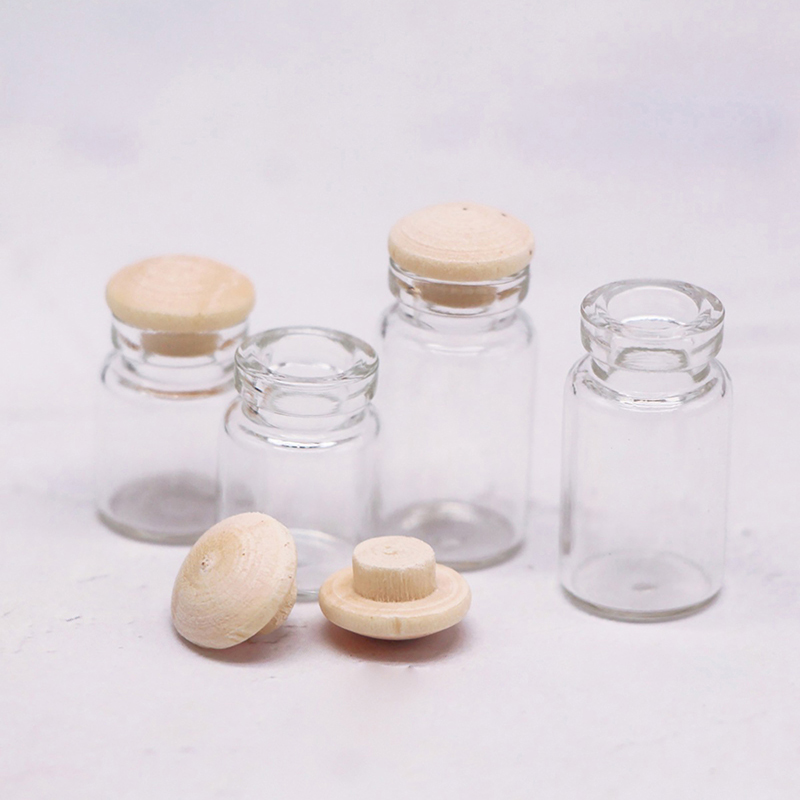 Food Storage Jar Set - 2026 Bestseller 4-teiliges Set Puppenhaus Mini-Bonbongläser