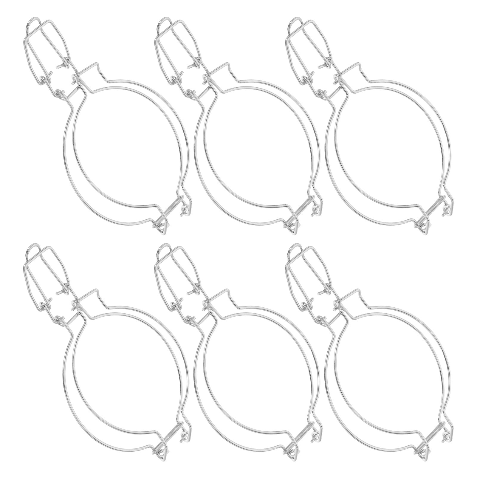 6 Stück Edelstahl-Schnappversc – Food Storage Jar Glass Bewertung und Preis