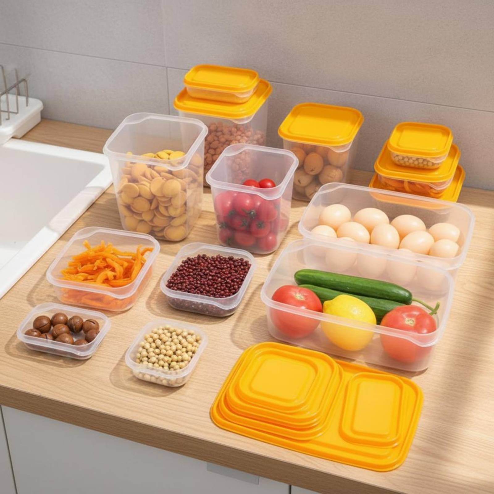 17-teiliges Kühlschrank-Aufbew – Food Storage Refrigerator Bewertung und Preis