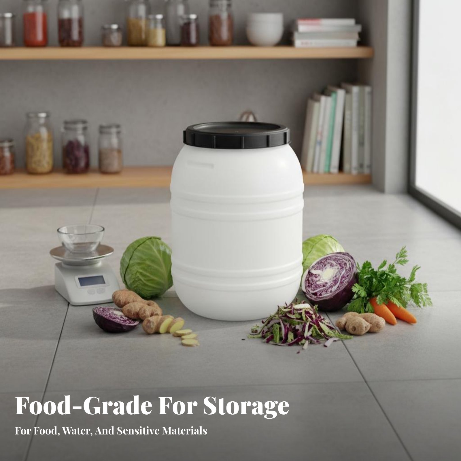 Lebensmittelechter Kunststoffb – Food Storage Drums Bewertung und Preis