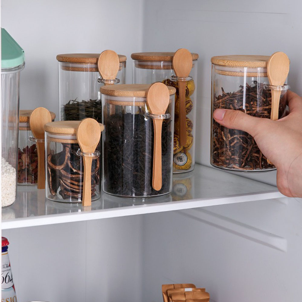 Luftdichte Lebensmittel-Aufbew – Food Storage Jars With Wooden Lids Bewertung und Preis