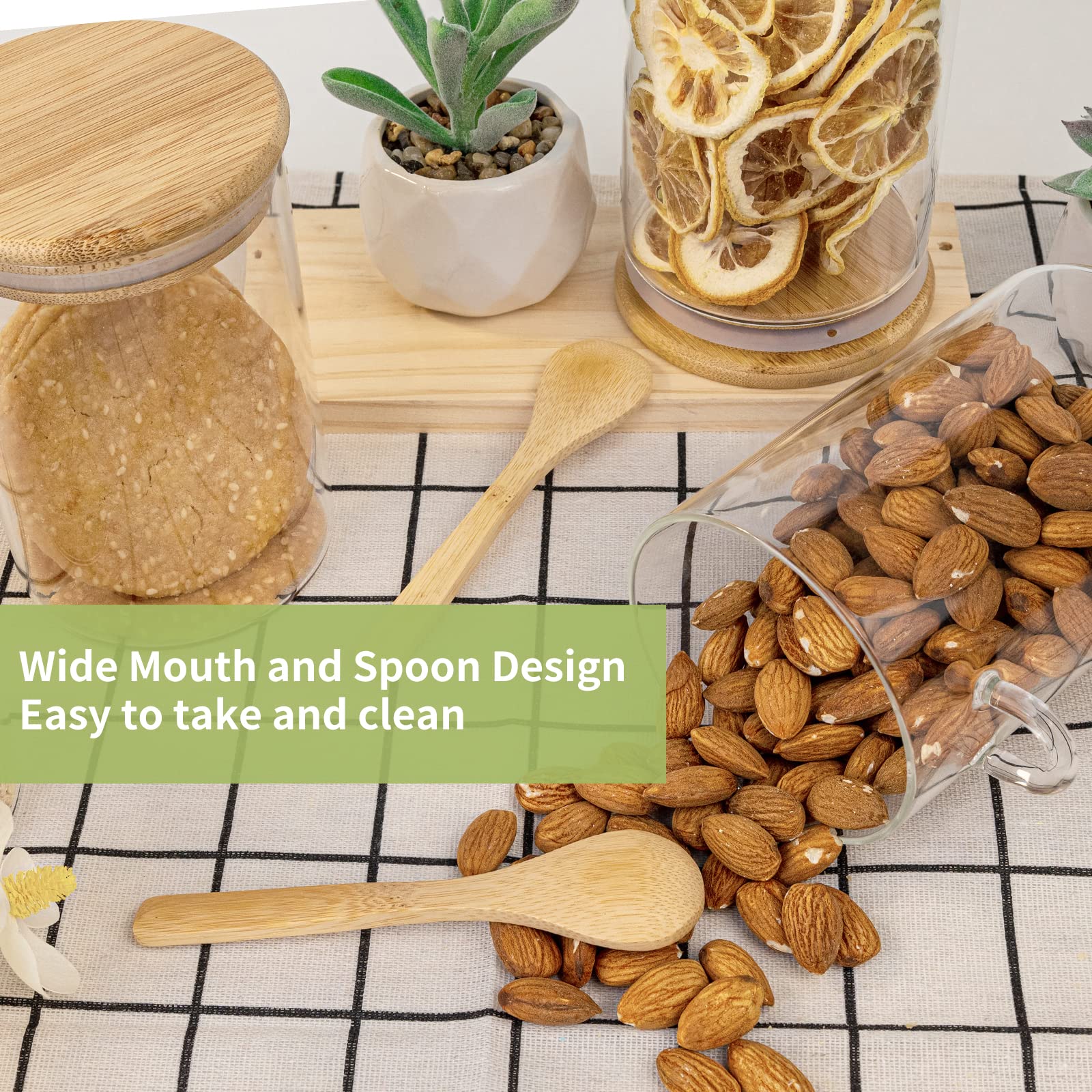 Luftdichte Lebensmittel-Aufbew – Food Storage Jars With Wooden Lids Bewertung und Preis