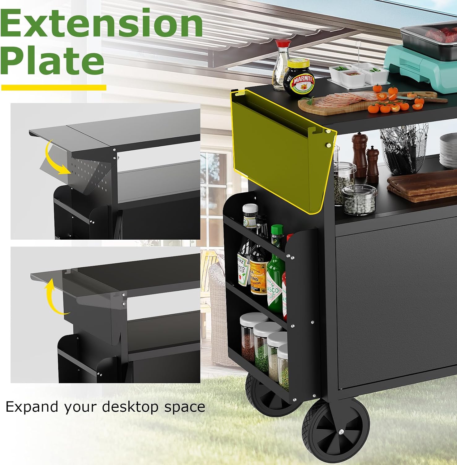 Outdoor-Grillwagen mit Staurau – Food Storage In The Kitchen Bewertung und Preis