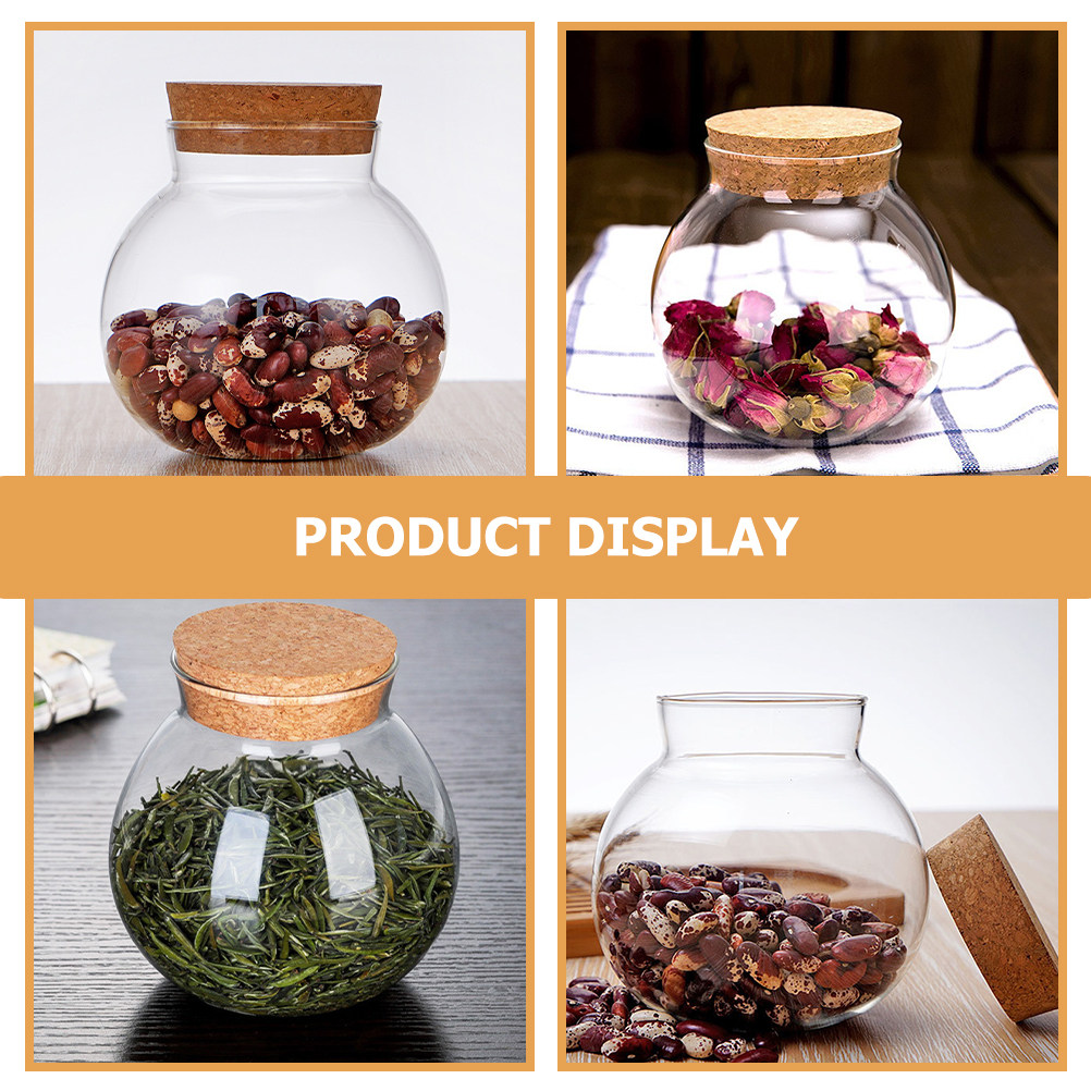 Hochwertiger Glasbehälter mit  – Food Storage Jars With Wooden Lids Bewertung und Preis