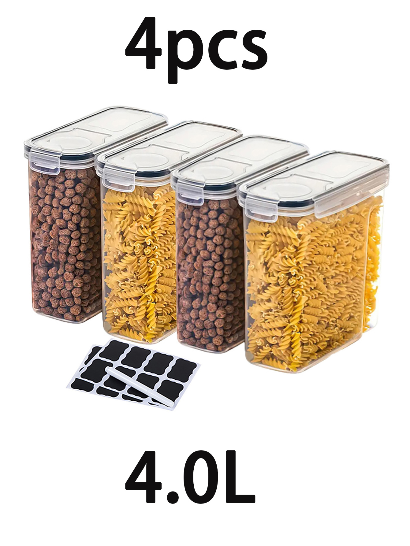 4 Stück 4 l große Frischhalted – Xl Food Storage Containers With Lids Bewertung und Preis