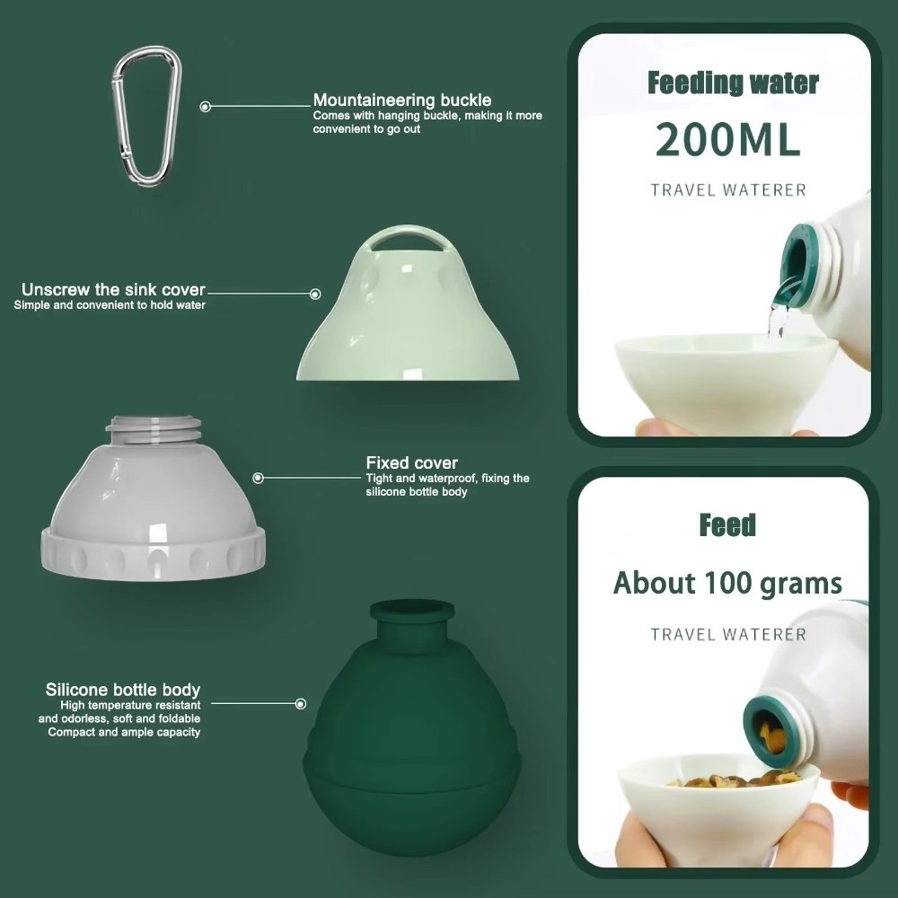 Neue Silikon-Hundewasserflasch – Food Storage With Scoop Bewertung und Preis