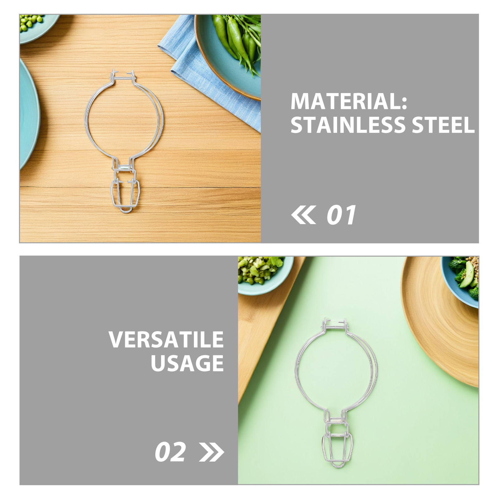 6 Stück Edelstahl-Verschlusssc – Lock And Lock Food Storage Bewertung und Preis