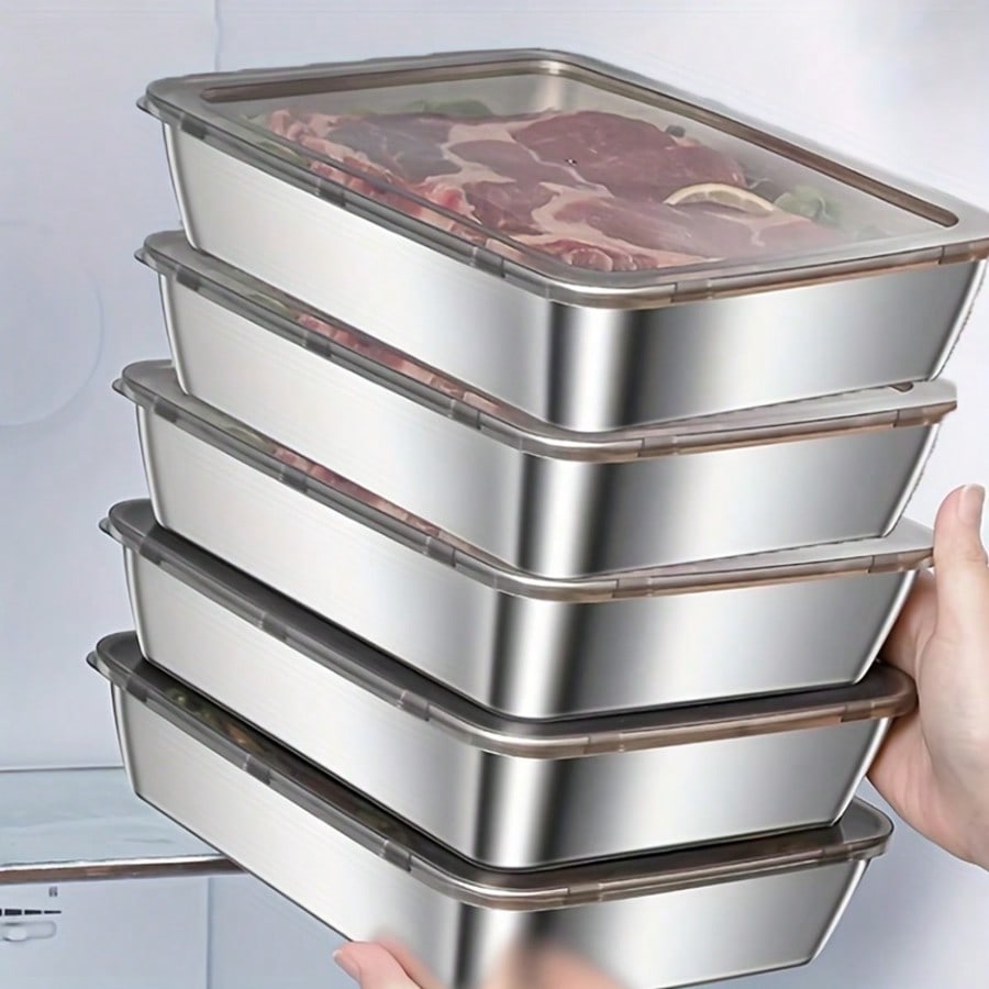 5-teiliges Edelstahl-Lebensmit – Xl Food Storage Containers With Lids Bewertung und Preis