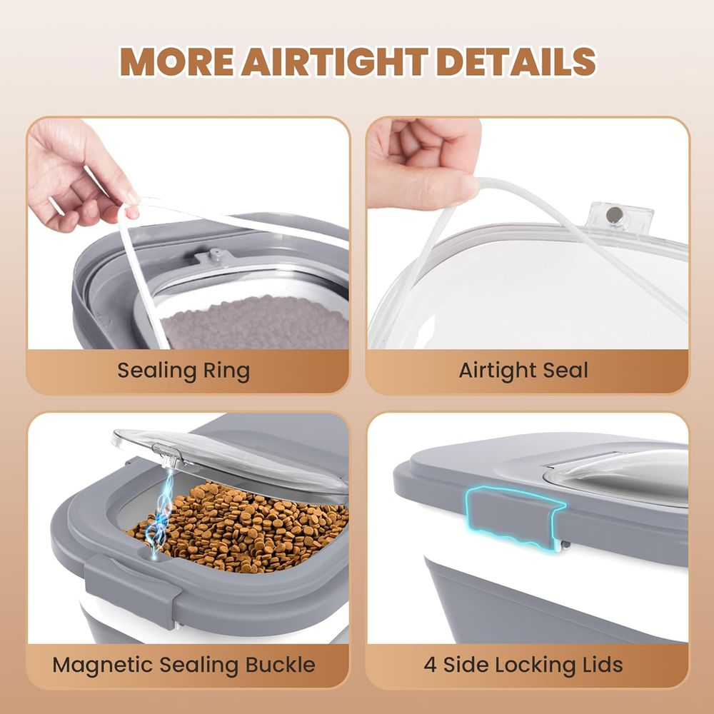 Luftdichter Hundefutter-Aufbew – Food Storage With Scoop Bewertung und Preis