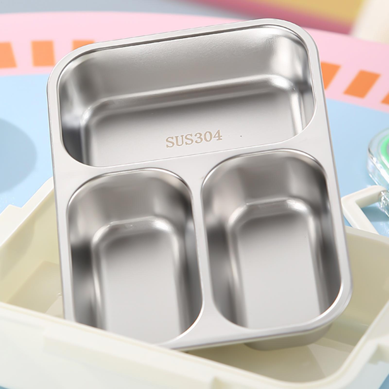 Edelstahl-Lunchbox, geteilt, a – Food Storage Quart Bewertung und Preis