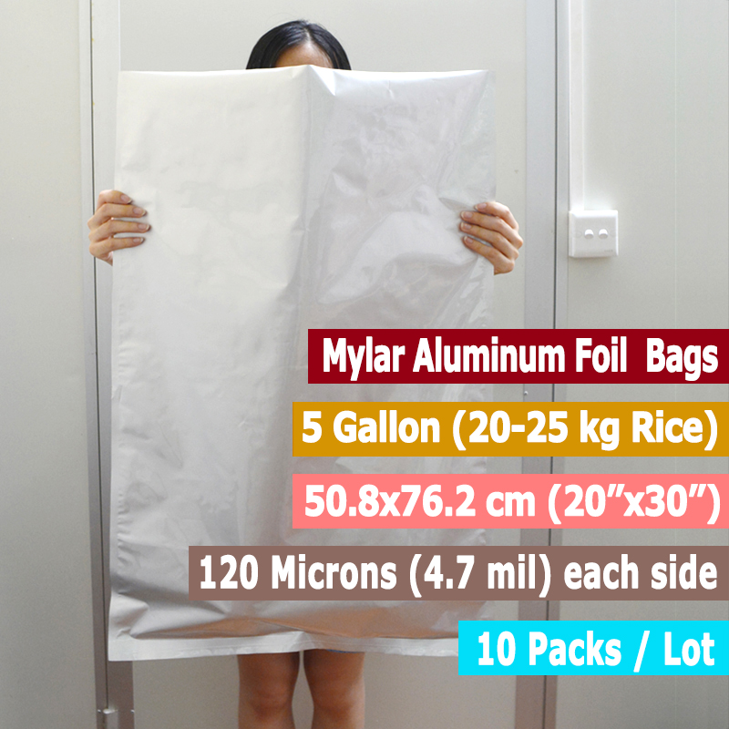 10 Packungen 5 Gallonen Mylar- – Food Storage Mylar Bags Bewertung und Preis