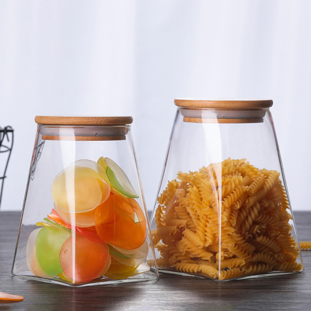 Glas-Aufbewahrungsbehälter für – Food Storage Jars With Wooden Lids Bewertung und Preis