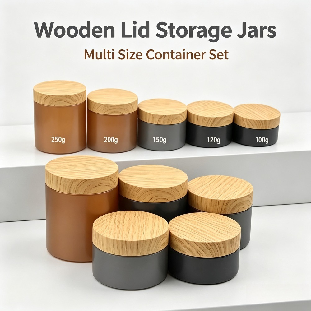 30 Stück PET Leere Plastikdose – Food Storage Jars With Wooden Lids Bewertung und Preis