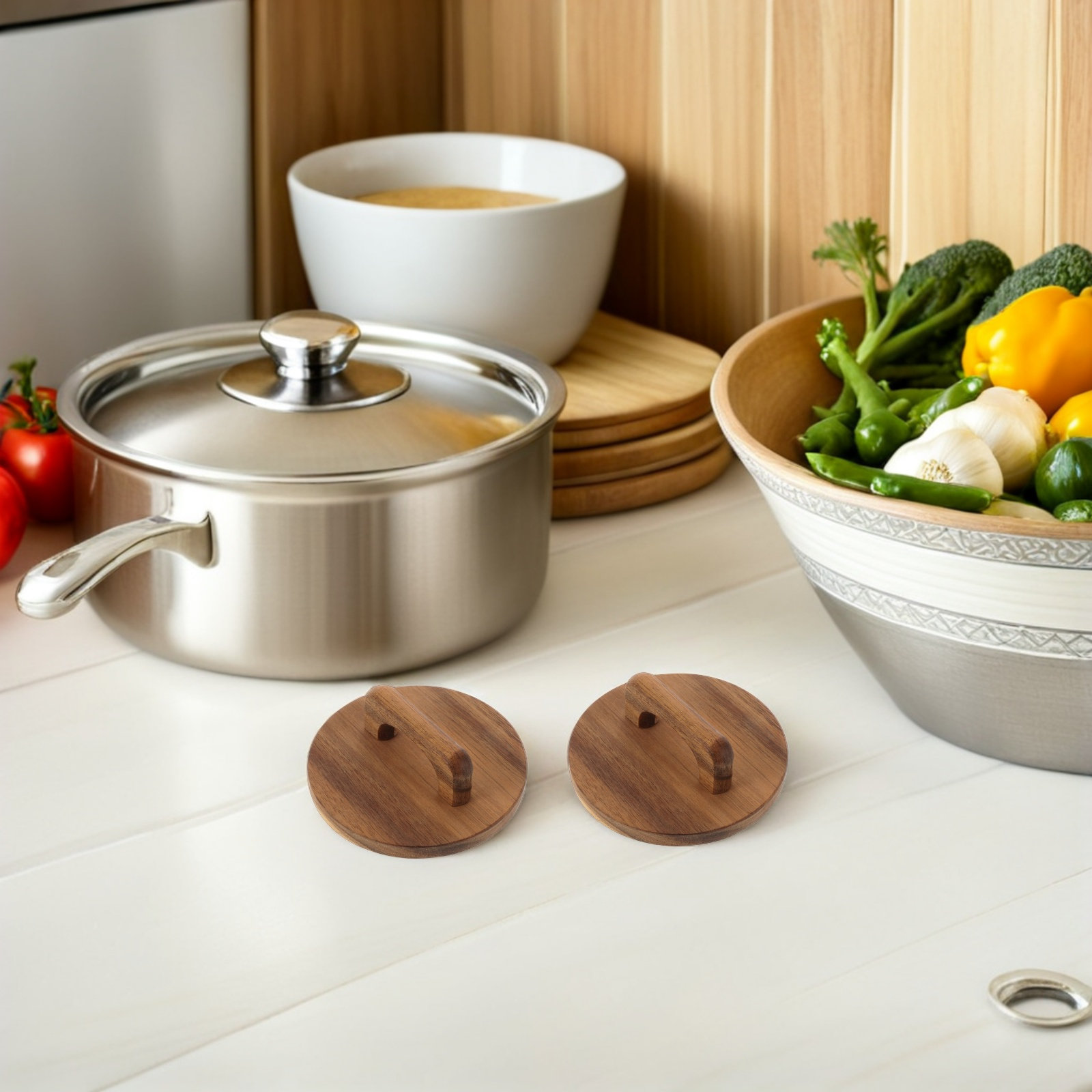 4 Stück Holzdeckel für Einmach – Food Storage Jars With Wooden Lids Bewertung und Preis