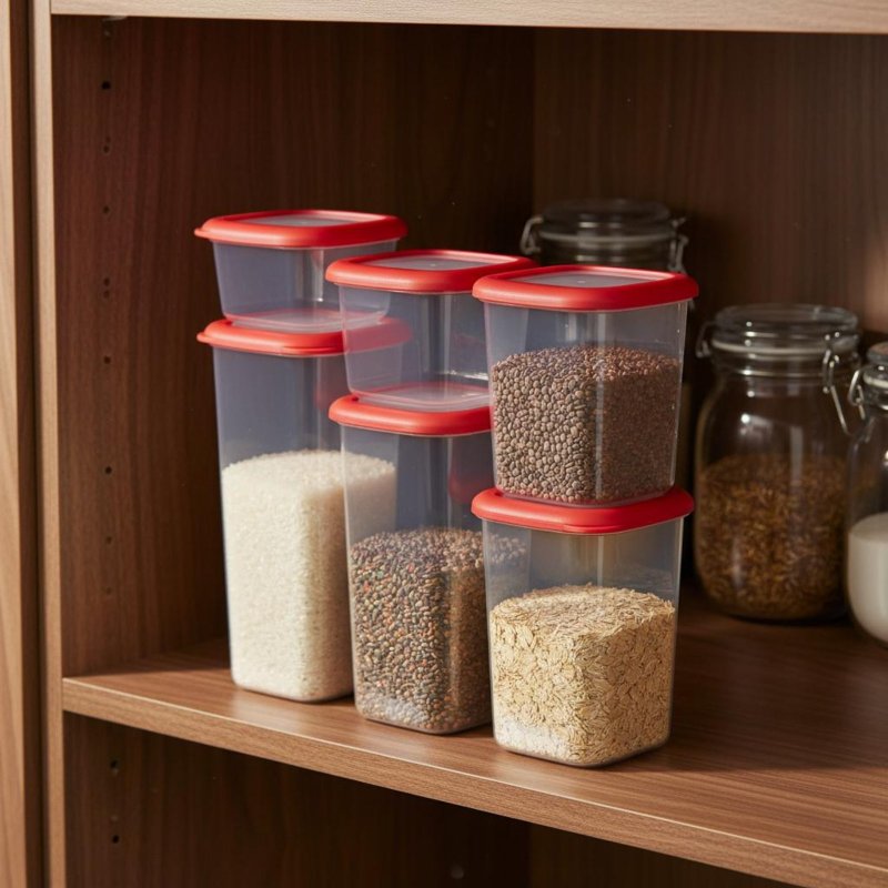 6-teiliges Luftdichtes Lebensm – Food Storage Airtight Bewertung und Preis