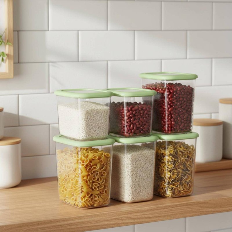 6-teiliges Luftdichtes Lebensm – Food Storage Airtight Bewertung und Preis