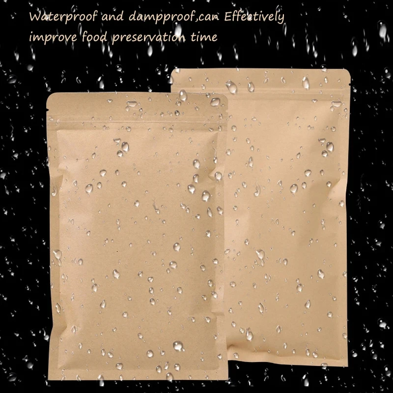100 Stück braune Kraftpapier-B – Food Storage Bags Reusable Bewertung und Preis