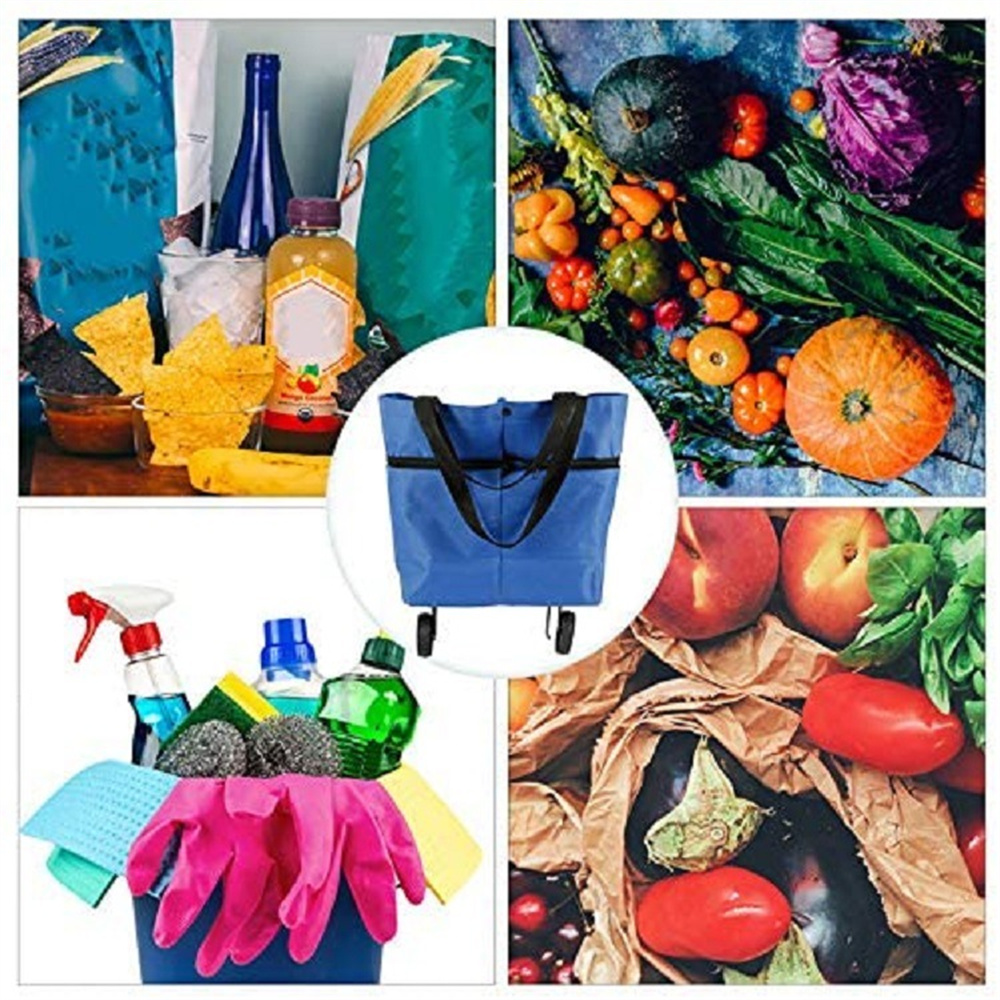 Faltbare Einkaufswagen-Tasche, – Food Storage Bags Reusable Bewertung und Preis
