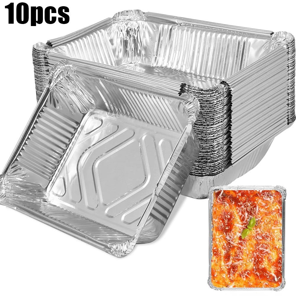 10PCS Einweg Aluminium Folie L – Food Storage Aluminum Bewertung und Preis