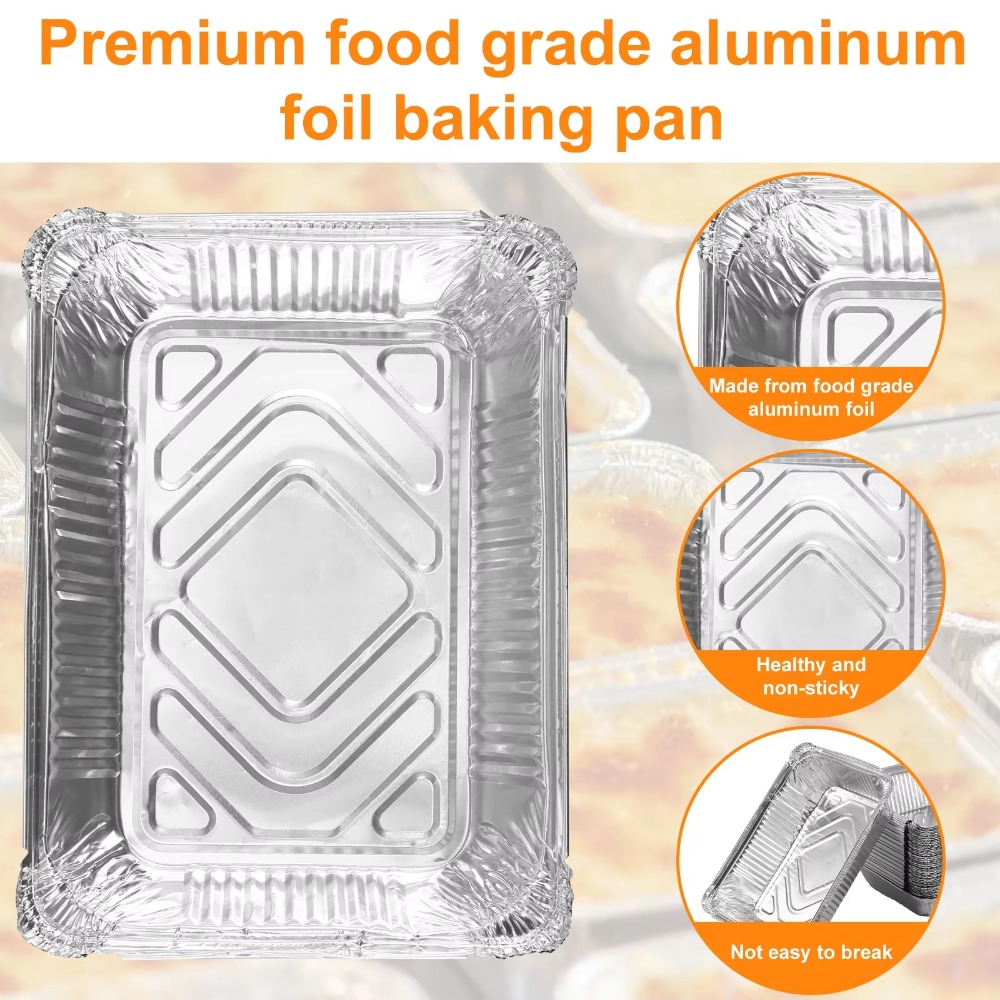 10PCS Einweg Aluminium Folie L – Food Storage Aluminum Bewertung und Preis
