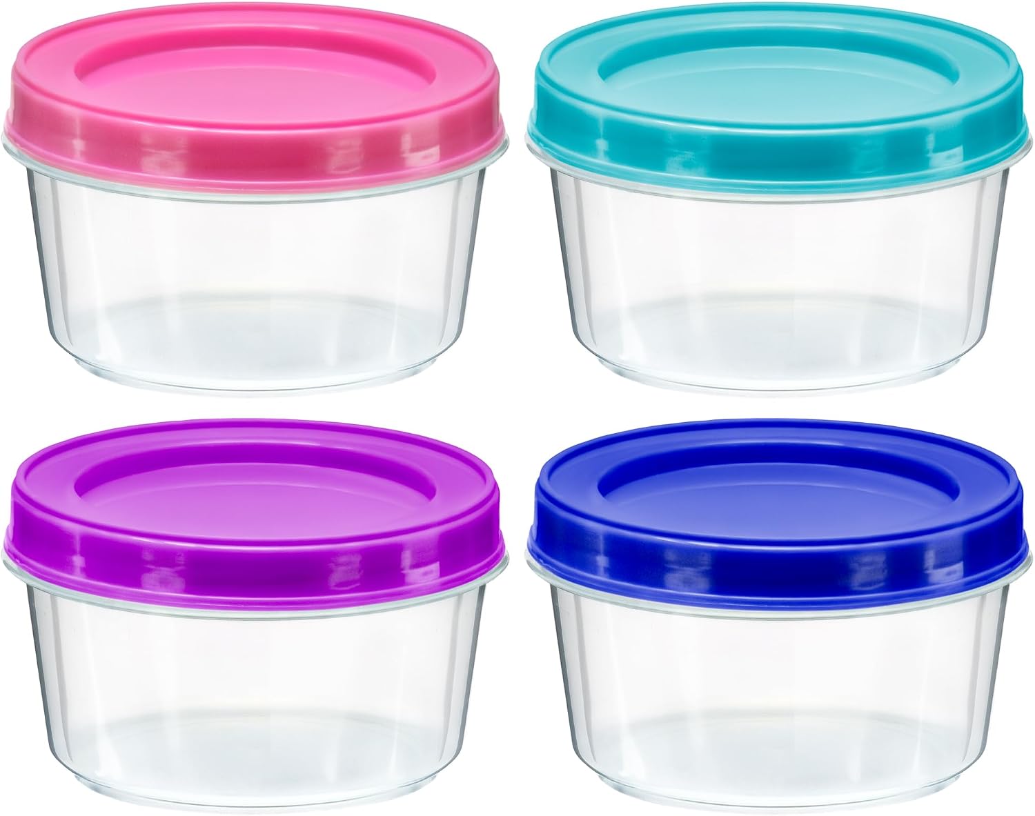 4er-Pack - 7 oz Kunststoff-Leb – Food Storage Jars With Wooden Lids Bewertung und Preis