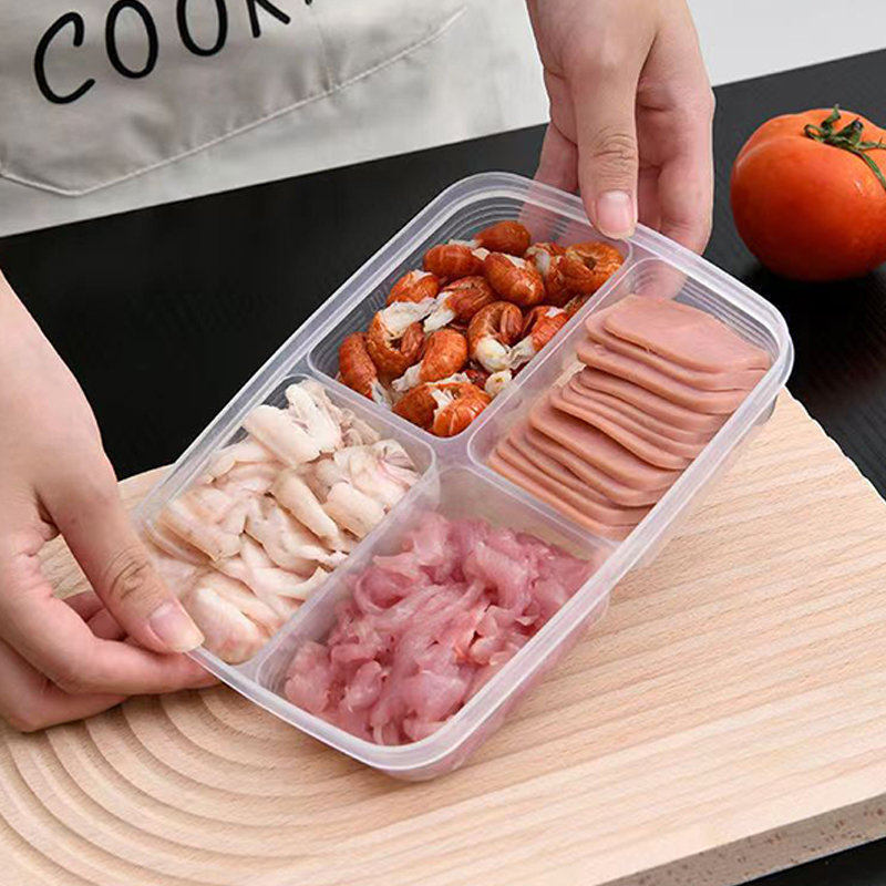 Neu: Tragbare 4-Fächer-Aufbewa – Food Storage Quart Bewertung und Preis