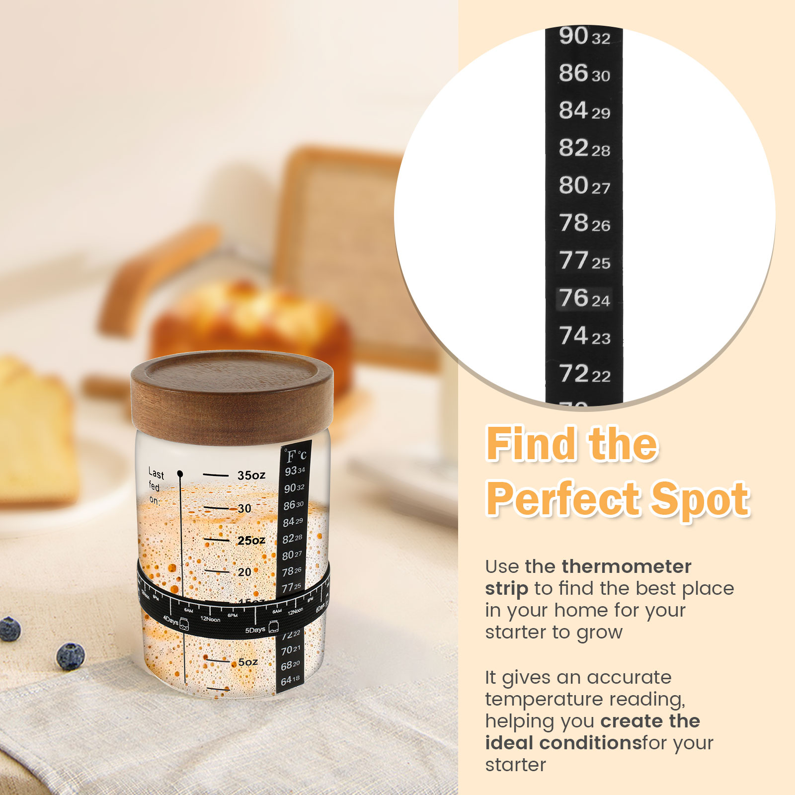 Sauerteig-Starterglas-Set, 100 – Food Storage Jar Glass Bewertung und Preis