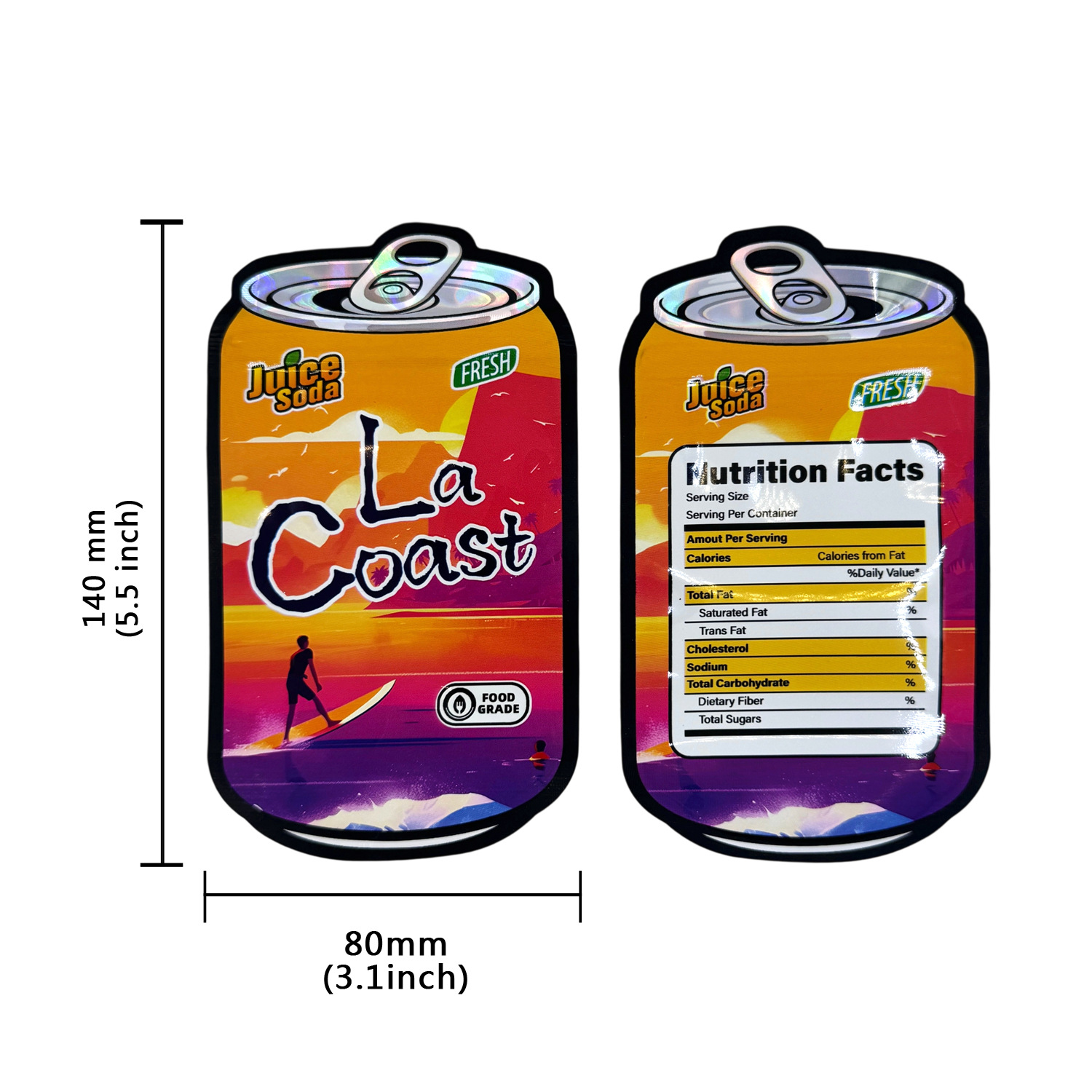 Auto Saft Kann Leere Unregelmä – Food Storage Mylar Bags Bewertung und Preis